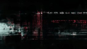 Red Data Lines And White Noise Drift Across A Broken Signal Field Sharp Industrial Glitch Composition With Flickering Neon Pulse - Powered by Shutterstock - Get 15% off with code: PIKWIZARD15
