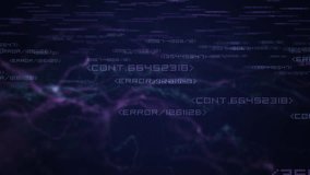 Digital Code Errors Flowing In Neon Matrix Background. A moody digital composition featuring streams of code, error messages, and neon purples creating a futuristic data visualization.  - Powered by Shutterstock - Get 15% off with code: PIKWIZARD15