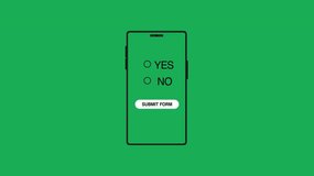 Smart phone Screen Close up Shot of Mouse Cursor Clicking "Yes" Button. Close up Shot of mouse cursor clicking -submit form- button on a transparent background
 - Powered by Shutterstock - Get 15% off with code: PIKWIZARD15