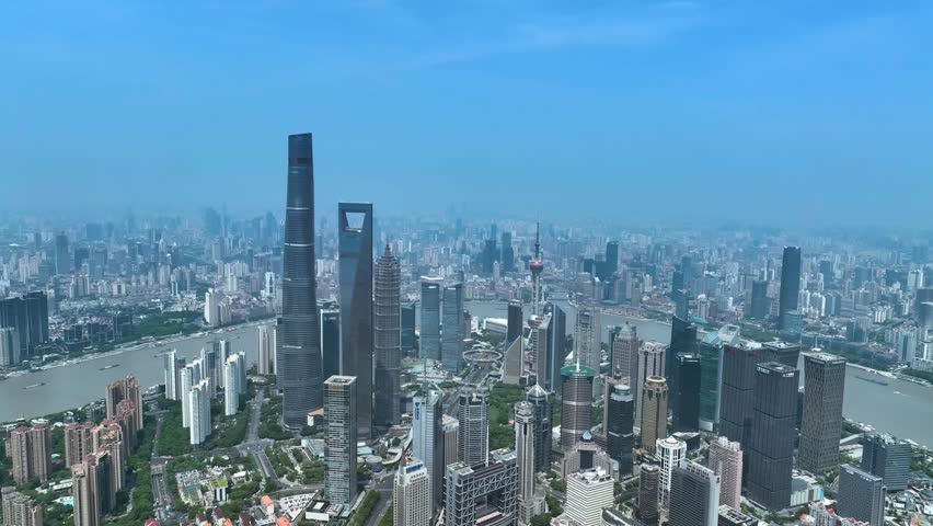 Aerial view of Shanghai