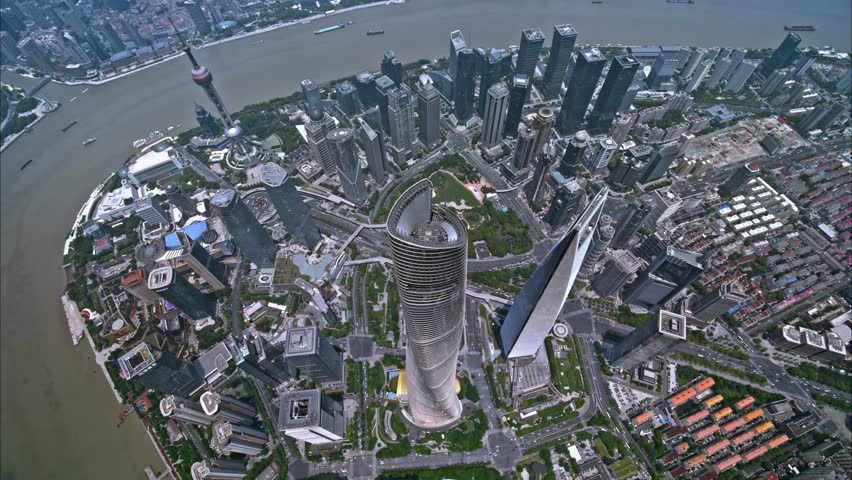 Aerial view of Shanghai
