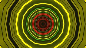 A yellow-green concentric tunnel pattern radiating from the center with luminous geometric rings - Powered by Shutterstock - Get 15% off with code: PIKWIZARD15