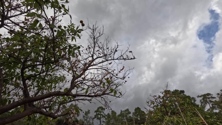 breathtaking clouds above highland landscape