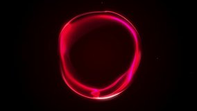 Red glowing plasma sphere with fluid light motion and cyber energy flow. Abstract futuristic loop background with sci-fi holographic liquid effect and smooth circular movement. - Powered by Shutterstock - Get 15% off with code: PIKWIZARD15