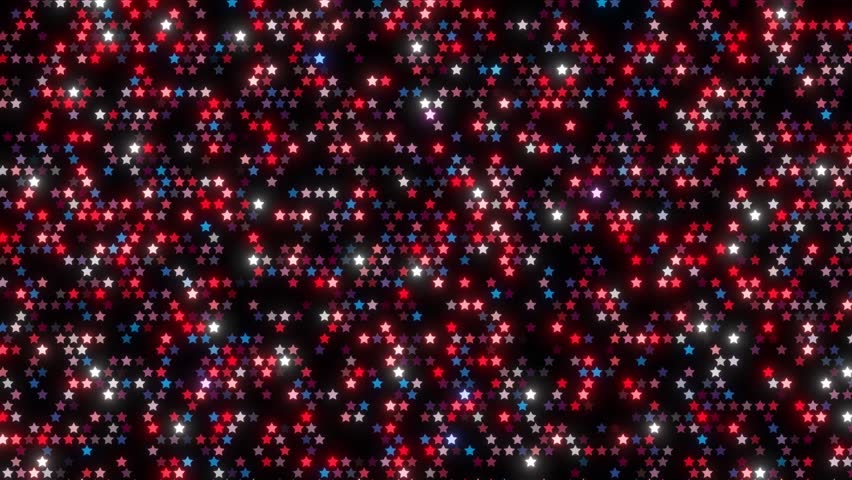 Patriotic Red White Blue Twinkling Stars Background Loop Festive Celebration Glitter Animation, Patriotic Glitter Stars Background Loop: Red, White, And Blue Sparkle For Holiday Celebrations, Events, - Powered by Shutterstock - Get 15% off with code: PIKWIZARD15