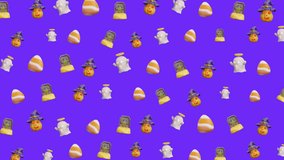 Halloween seamless pattern ghost pumpkin candy corn tombstone spooky festive suitable for holiday backgrounds, digital decorations, party invitations, and seasonal designs - Powered by Shutterstock - Get 15% off with code: PIKWIZARD15