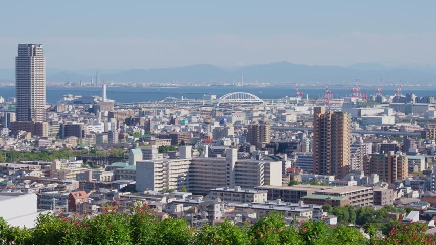 Time Lapse of City Architecture in Kobe, Kansai, Japan