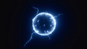 Celestial Sphere of Energy: Captivating visual of a luminous energy sphere pulsating with raw power and electric arcs, representing cosmic energy and elemental forces against the darkness. - Powered by Shutterstock - Get 15% off with code: PIKWIZARD15
