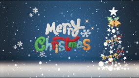 Fluffy Merry Christmas Text with Animated Snowfall Background - Powered by Shutterstock - Get 15% off with code: PIKWIZARD15