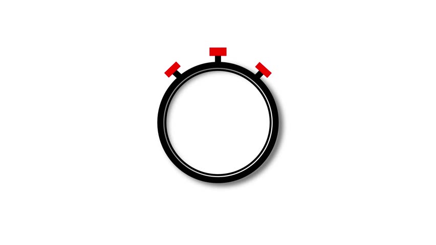 Animation video timer icon with 21 min. timer 21 minutes countdown icon. motion graphic arrow Clock 21 minute icon, white background 4k video animation.