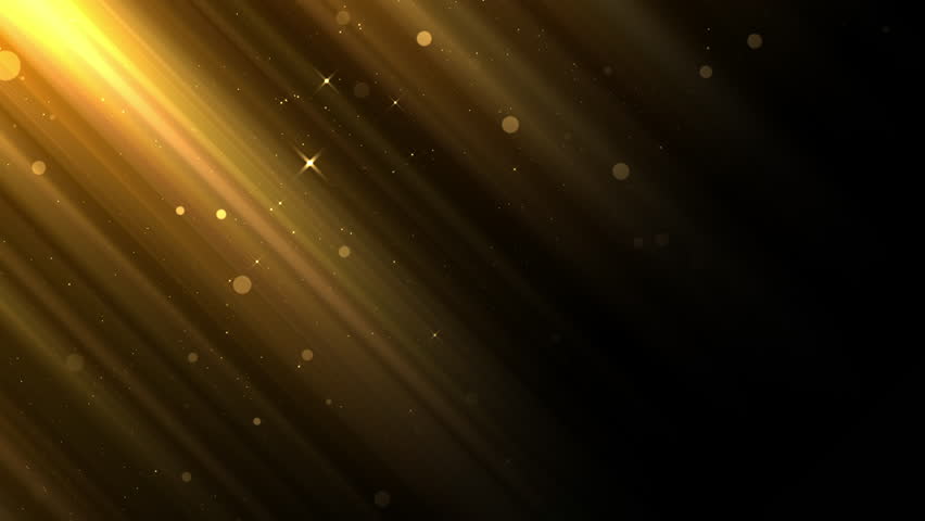 Rays of Glory Particles Gold Awards Trailer Titles Cinematic Openers Luxury Intro Background Loop