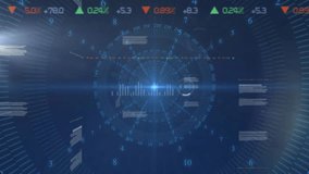 Pulsing central glow activating rotating gauges and data bar graphs expanding across tech field. Technology, analytics, data, innovation, futuristic, interface, visualization - Powered by Shutterstock - Get 15% off with code: PIKWIZARD15