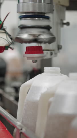 Large gallons of vinegar filled in a production facility