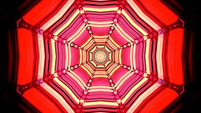 An AI-Generated 3d looping kaleidoscope tunnel with an octagonal shape, dominated by reflective colorful panels - Powered by Shutterstock - Get 15% off with code: PIKWIZARD15