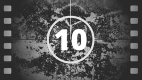 Retro Film Countdown Numbers Overlay Animation - Powered by Shutterstock - Get 15% off with code: PIKWIZARD15