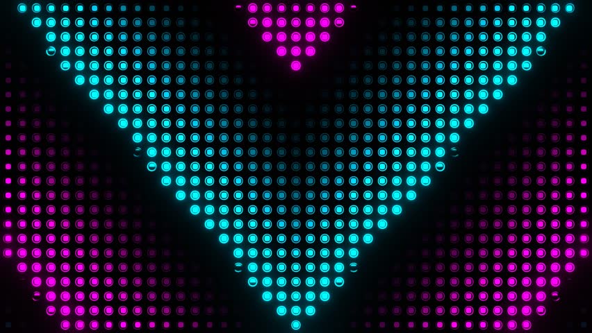 Pink and Cyan Circles Light Moving Background VJ Loop in 4K