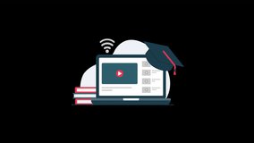Online Education and E-Learning Concept Animation Video - Transparent - Powered by Shutterstock - Get 15% off with code: PIKWIZARD15