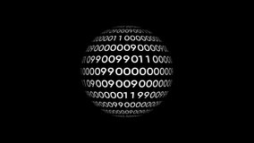 3D Sphere Covered in White Binary Code on Black Background digital data concept. - Powered by Shutterstock - Get 15% off with code: PIKWIZARD15