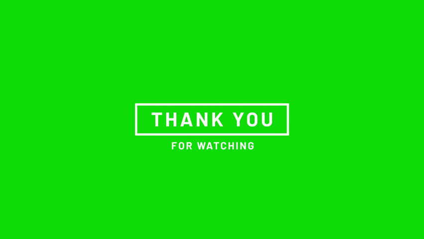 Thank You for Watching text animation displayed inside a box frame, ideal for closing videos, YouTube outros, and social media content.