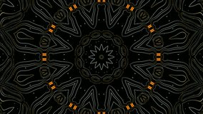 Radiant Golden Line Fractal Kaleidoscope Mandala Light Pattern Abstract Energy Loop - Powered by Shutterstock - Get 15% off with code: PIKWIZARD15