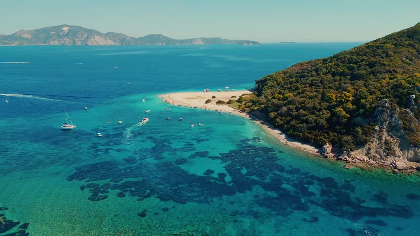 Marathon island in Zakynthos Greece