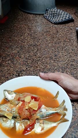 Spicy and sour fish, a specialty of Minangkabau