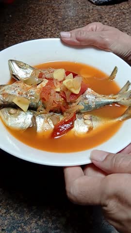 Spicy and sour fish, a specialty of Minangkabau