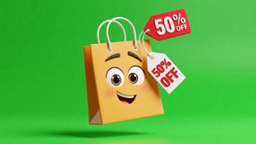 shopping, bag, retail, sale, discount, offer, promotion, commerce, business, customer, consumer, product, purchase, price, marketing, advertising, economy, savings, percentage, off, fifty, character,  - Powered by Shutterstock - Get 15% off with code: PIKWIZARD15