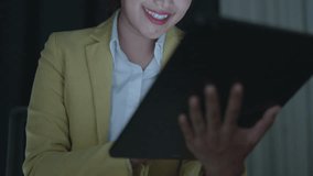 Engaging Business Meeting Office Setting Digital Interaction Professional Environment Close-Up Perspective Collaboration Concept - Powered by Shutterstock - Get 15% off with code: PIKWIZARD15