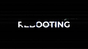 Rebooting glitch digital system error loading suitable for technology presentations, video transitions, or system updates. - Powered by Shutterstock - Get 15% off with code: PIKWIZARD15