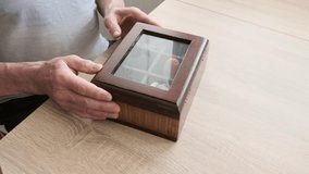 dear to heart memorabilia in old wooden box, seashells from past travels, vintage little gifts from loved ones, family tree, genealogy, memories, home archive, keep as keepsake - Powered by Shutterstock - Get 15% off with code: PIKWIZARD15