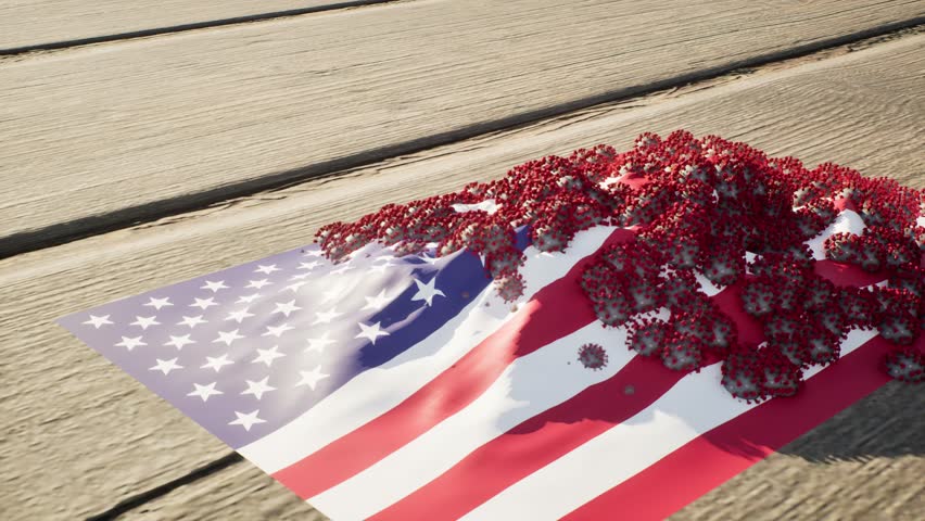 USA Flag - Corona Virus Growth Animation - Powered by Shutterstock - Get 15% off with code: PIKWIZARD15