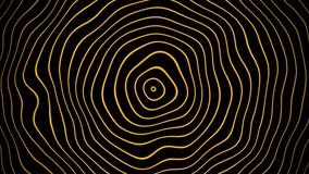 Smooth concentric lines moving fluidly creating hypnotic golden abstract pattern - Powered by Shutterstock - Get 15% off with code: PIKWIZARD15
