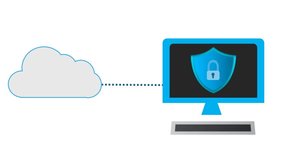Secure Cloud Data Transfer to Computer: Cybersecurity and Network Protection Concept - Powered by Shutterstock - Get 15% off with code: PIKWIZARD15