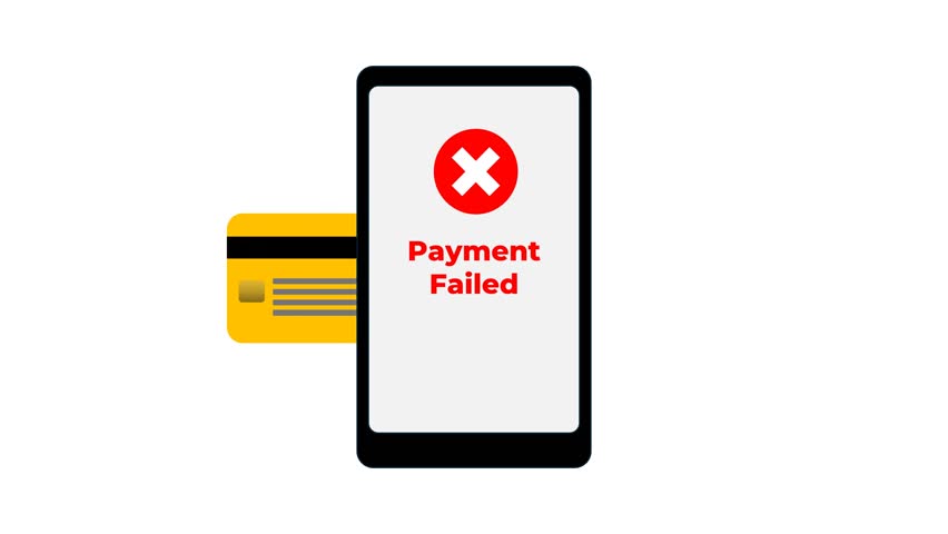 Online Payment Failed on Smartphone. Credit Card Transaction Error, Digital Payment Rejection, Mobile Banking Problem, E-commerce Checkout Issue, Financial Transaction Failure. - Powered by Shutterstock - Get 15% off with code: PIKWIZARD15