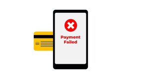 Online Payment Failed on Smartphone. Credit Card Transaction Error, Digital Payment Rejection, Mobile Banking Problem, E-commerce Checkout Issue, Financial Transaction Failure. - Powered by Shutterstock - Get 15% off with code: PIKWIZARD15