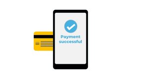 Mobile Payment Success Animation: Secure Online Transaction Confirmed on Smartphone Screen - Powered by Shutterstock - Get 15% off with code: PIKWIZARD15