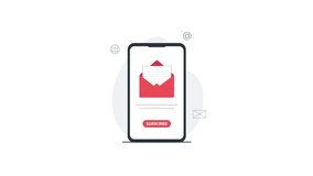 4k Email Marketing and Newsletter Subscription on Mobile Phone Concept Animation Video  - Powered by Shutterstock - Get 15% off with code: PIKWIZARD15