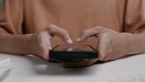 Close-up Man using mobile phone for social media, Cyber security and hands typing with Smartphone for texting, internet - Powered by Shutterstock - Get 15% off with code: PIKWIZARD15