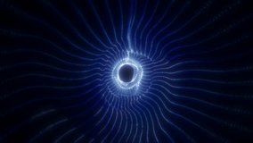 Abstract glowing blue vortex of light forming a circular energy tunnel, isolated on white background - Powered by Shutterstock - Get 15% off with code: PIKWIZARD15