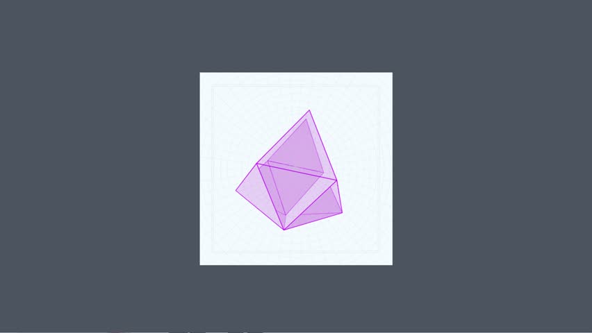 Animated rotating polyhedron with abstract geometric background. - Powered by Shutterstock - Get 15% off with code: PIKWIZARD15
