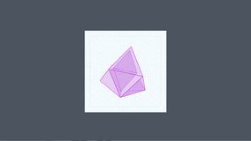 Animated rotating polyhedron with abstract geometric background. - Powered by Shutterstock - Get 15% off with code: PIKWIZARD15