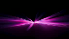 Dynamic beams burst outward in high-energy magenta and pink, forming a kinetic light fan for shows or events. 3D render animation. - Powered by Shutterstock - Get 15% off with code: PIKWIZARD15