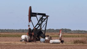 Oil pumpjack, nodding donkey, oil pump, extracting crude oil from a well  - Powered by Shutterstock - Get 15% off with code: PIKWIZARD15