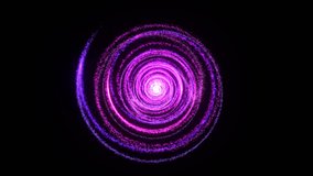 Hypnotic Visualization of a Luminous Spiral Galaxy. A Looping Animation of a Pink and Purple Particle Vortex. - Powered by Shutterstock - Get 15% off with code: PIKWIZARD15