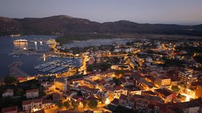 scenic aerial perspective of calm coastal town featuring bright rooftops and gentle bay waters. Porto-Vecchio. France - Powered by Shutterstock - Get 15% off with code: PIKWIZARD15