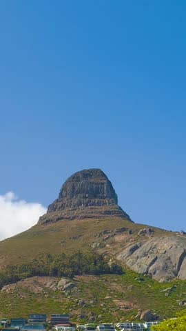 Beautiful view of Lion’s Head and Signal hill on a beautiful sunny day 