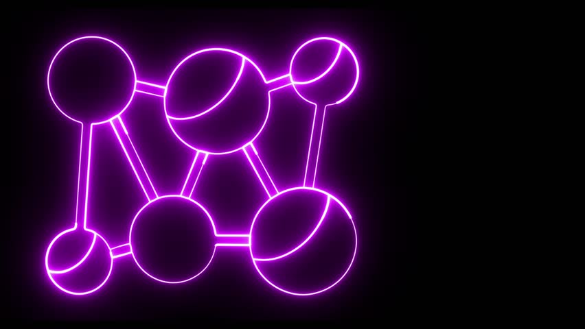 Artificial Intelligence Neural Network Concept with Neon Glow 4k Loop Animation. - Powered by Shutterstock - Get 15% off with code: PIKWIZARD15