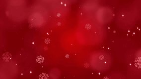 Festive Christmas Greeting with Snowflakes on a Red Background Animation. - Powered by Shutterstock - Get 15% off with code: PIKWIZARD15