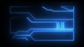 Digital neon HUD futuristic background. Future technology interface data sci-fi display screen. Digital hud graphic for information call box bars, Technology HUD template. Frame HUD element - Powered by Shutterstock - Get 15% off with code: PIKWIZARD15